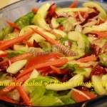 summer salad with basic vinaigrette